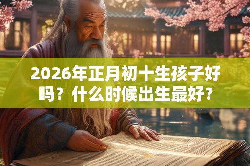 2026年正月初十生孩子好吗？什么时候出生最好？