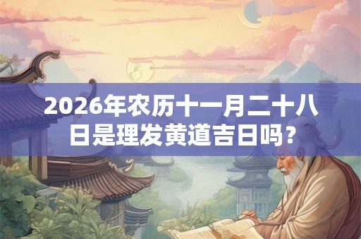 2026年农历十一月二十八日是理发黄道吉日吗？