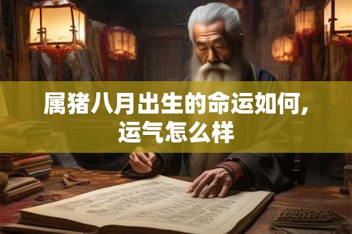 属猪八月出生的命运如何,运气怎么样 属猪八月出生的命运如何,运气怎么样