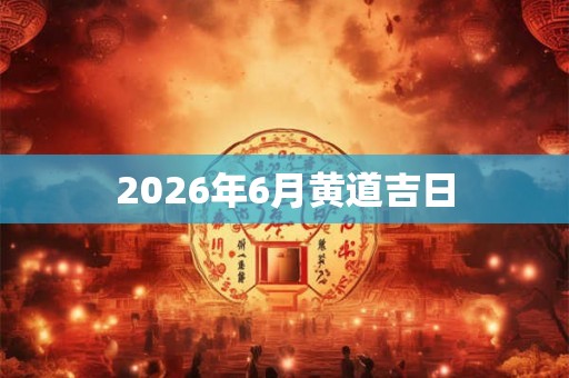 2026年6月黄道吉日