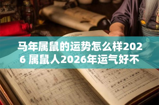 马年属鼠的运势怎么样2026 属鼠人2026年运气好不好