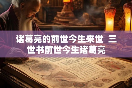 诸葛亮的前世今生来世 三世书前世今生诸葛亮 诸葛亮的前世今生来世 三世书前世今生诸葛亮