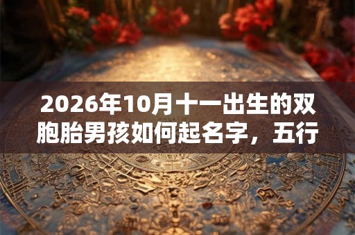 2026年10月十一出生的双胞胎男孩如何起名字，五行属相是什么？