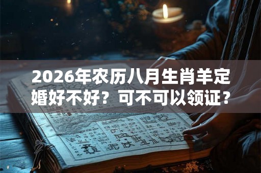 2026年农历八月生肖羊定婚好不好？可不可以领证？
