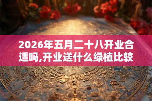 2026年五月二十八开业合适吗,开业送什么绿植比较好