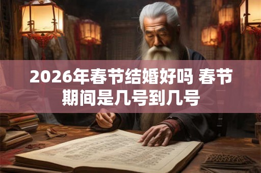 2026年春节结婚好吗 春节期间是几号到几号 2026年春节结婚好吗 春节期间是几号到几号