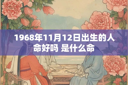 1968年11月12日出生的人命好吗 是什么命 1968年11月12日出生的人命好吗 是什么命