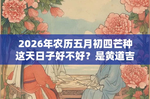 2026年农历五月初四芒种这天日子好不好？是黄道吉日吗？
