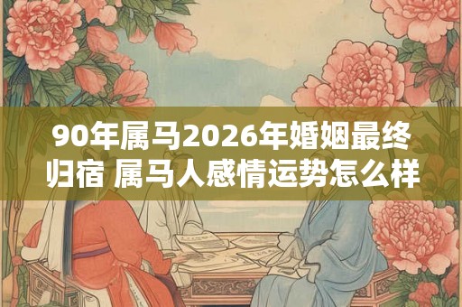90年属马2026年婚姻最终归宿 属马人感情运势怎么样