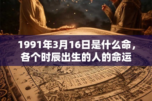 1991年3月16日是什么命，各个时辰出生的人的命运