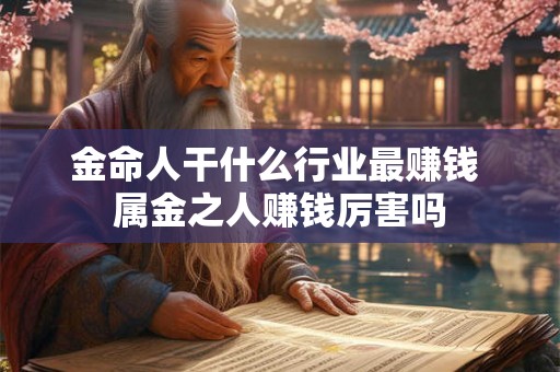 金命人干什么行业最赚钱 属金之人赚钱厉害吗