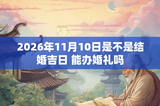 2026年11月10日是不是结婚吉日 能办婚礼吗