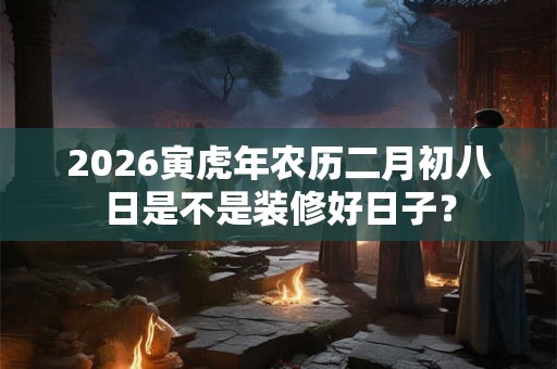 2026寅虎年农历二月初八日是不是装修好日子？
