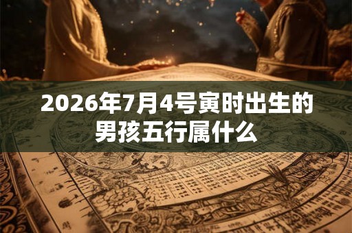 2026年7月4号寅时出生的男孩五行属什么 2026年7月4号寅时出生的男孩五行属什么