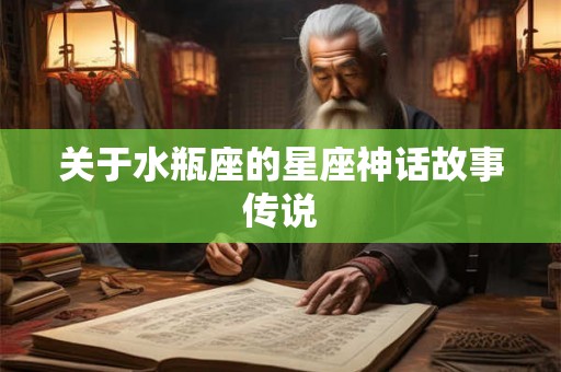 关于水瓶座的星座神话故事传说