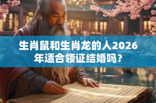 生肖鼠和生肖龙的人2026年适合领证结婚吗? 生肖鼠和生肖龙的人2026年适合领证结婚吗?