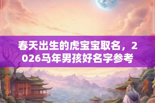 春天出生的虎宝宝取名，2026马年男孩好名字参考