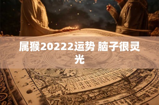 属猴20222运势 脑子很灵光