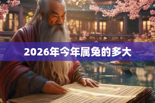 2026年今年属兔的多大