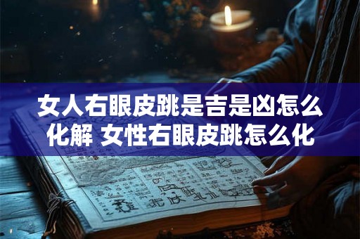 女人右眼皮跳是吉是凶怎么化解 女性右眼皮跳怎么化解 女人右眼皮跳是吉是凶怎么化解 女性右眼皮跳怎么化解