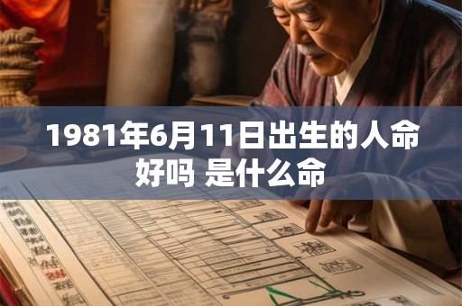 1981年6月11日出生的人命好吗 是什么命