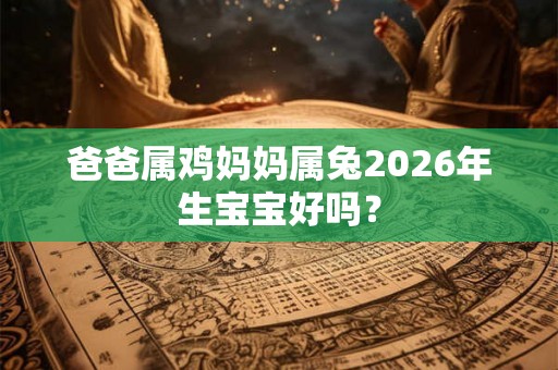 爸爸属鸡妈妈属兔2026年生宝宝好吗？