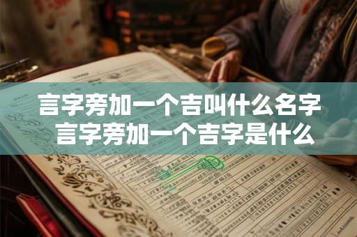 言字旁加一个吉叫什么名字  言字旁加一个吉字是什么字