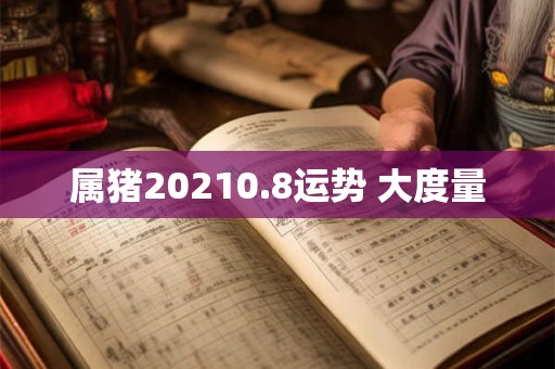 属猪20210.8运势 大度量