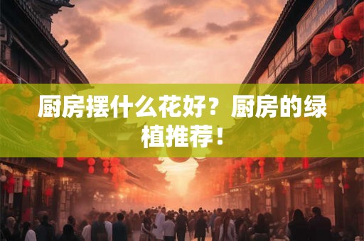 厨房摆什么花好？厨房的绿植推荐！