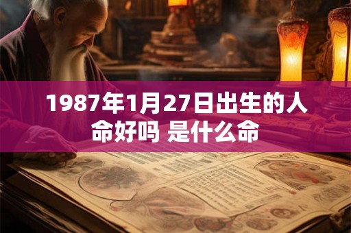 1987年1月27日出生的人命好吗 是什么命