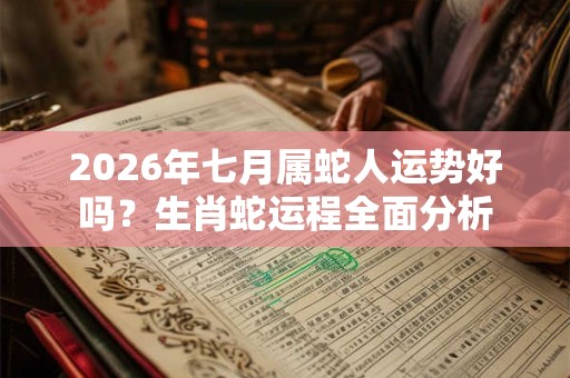2026年七月属蛇人运势好吗？生肖蛇运程全面分析