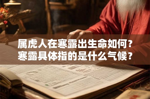 属虎人在寒露出生命如何？寒露具体指的是什么气候？