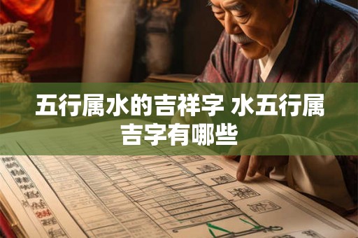 五行属水的吉祥字 水五行属吉字有哪些 五行属水的吉祥字 水五行属吉字有哪些