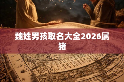 魏姓男孩取名大全2026属猪 魏姓男孩取名大全2026属猪
