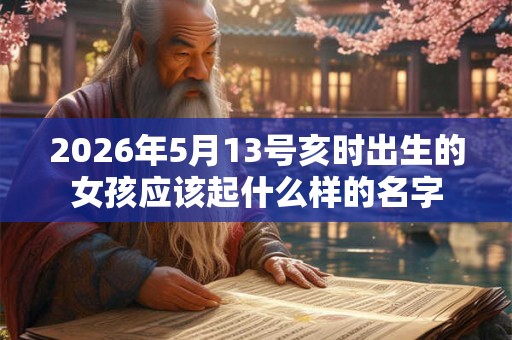 2026年5月13号亥时出生的女孩应该起什么样的名字