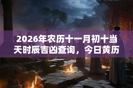 2026年农历十一月初十当天时辰吉凶查询，今日黄历吉利吗？
