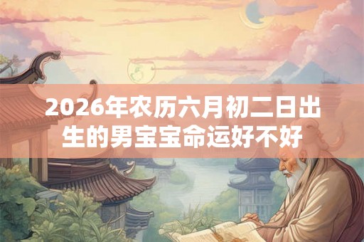2026年农历六月初二日出生的男宝宝命运好不好