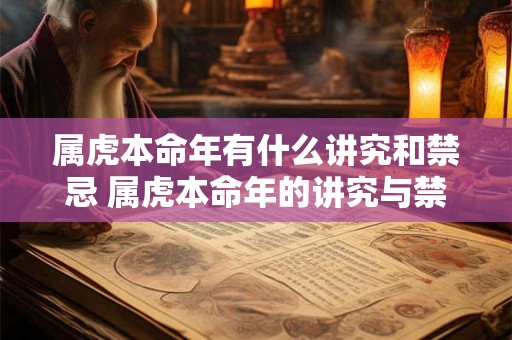 属虎本命年有什么讲究和禁忌 属虎本命年的讲究与禁忌