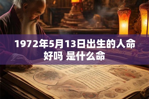 1972年5月13日出生的人命好吗 是什么命 1972年5月13日出生的人命好吗 是什么命