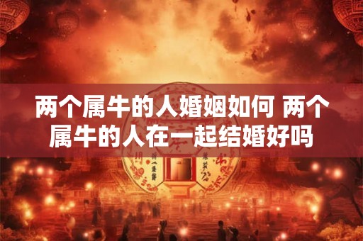两个属牛的人婚姻如何 两个属牛的人在一起结婚好吗