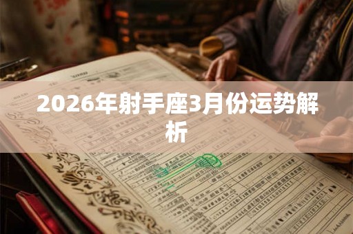 2026年射手座3月份运势解析
