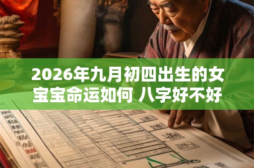 2026年九月初四出生的女宝宝命运如何 八字好不好