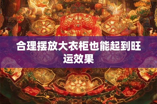 合理摆放大衣柜也能起到旺运效果 合理摆放大衣柜也能起到旺运效果
