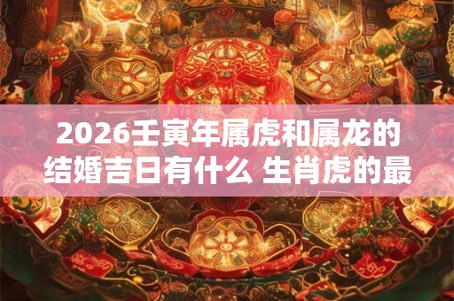 2026壬寅年属虎和属龙的结婚吉日有什么 生肖虎的最佳婚配