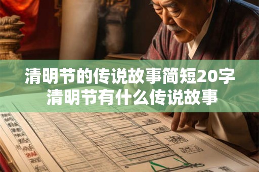 清明节的传说故事简短20字 清明节有什么传说故事