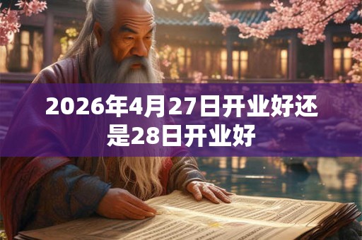 2026年4月27日开业好还是28日开业好