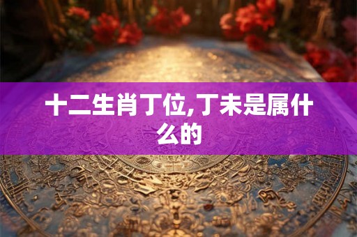 十二生肖丁位,丁未是属什么的
