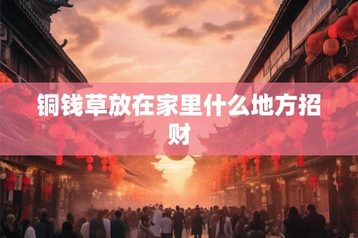 铜钱草放在家里什么地方招财