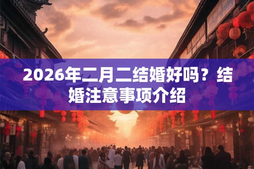 2026年二月二结婚好吗？结婚注意事项介绍