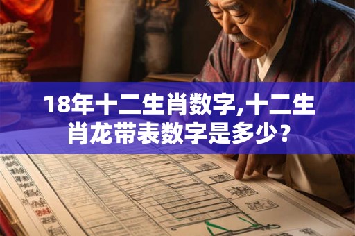 18年十二生肖数字,十二生肖龙带表数字是多少? 18年十二生肖数字,十二生肖龙带表数字是多少?